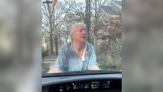 Crazy Woman Stuck In Traffic Then Reached Level 10 Karen Screaming