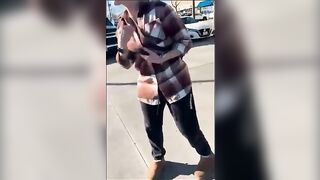 Crazy Parking Lot Karen Attacks Young Woman