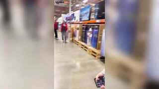 Weird Girl Caught Filming Miniskirt At Costco