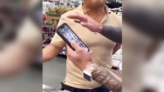 Creepy Man Caught Taking Photo Of His Wife