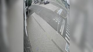 Cyclist Dragged By Horse