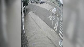 Cyclist Dragged By Horse