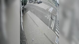 Cyclist Dragged By Horse