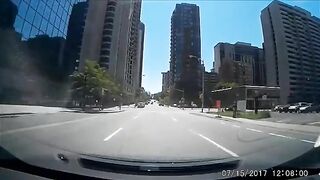 Cyclist Hit By Car After Running Red Light