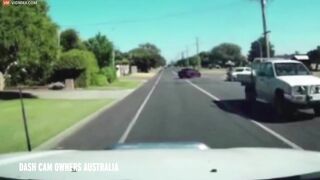 The Cyclist Was Thrown Nine Meters Into The Air And Could Not Escape