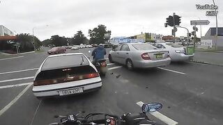 Dashcam Footage Shows Moment A Truck Slams Into An Inattentive Car