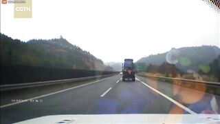 Shot Of The Dashboard Of A Car Before It Flipped Over