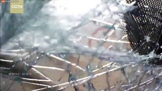 Shot Of The Dashboard Of A Car Before It Flipped Over