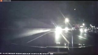 Dashcam Footage Captures Semi-truck Accident In Portland, Oregon