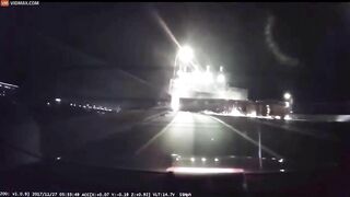 Dashcam Footage Captures Semi-truck Accident In Portland, Oregon