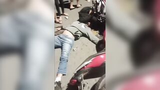 Fatal Motorcycle Head-on Collision In Brazil
