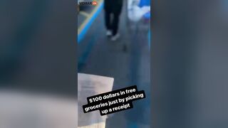 Dishonest Woman Found A Receipt In Front Of Walmart And Went Inside