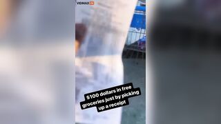 Dishonest Woman Found A Receipt In Front Of Walmart And Went Inside