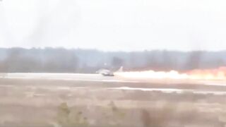 Dramatic Moment: Russian MiG-29 Fighter Jet Catches Fire