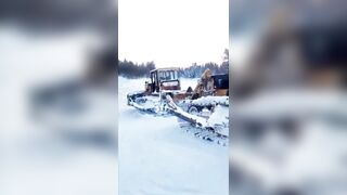 The Driver Sank His Machine Into The Frozen River Bottom