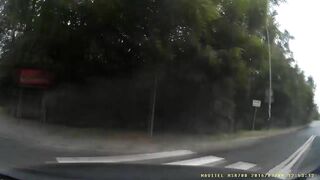 The Driver Turned Too Fast And Skidded Off The Road.