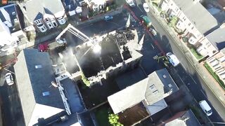 Drone Footage Captures The Aftermath Of A Devastating Fire - Video