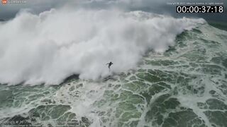 Drone Footage Shows Rescue Of Brazilian Surfer Pedro Scooby In Portugal