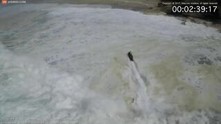 Drone Footage Shows Rescue Of Brazilian Surfer Pedro Scooby In Portugal