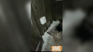 A Drunk Man Fell Into An Outdoor Toilet And Froze All Night