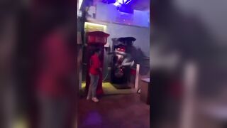 Drunk Idiot Trying To Headbutt