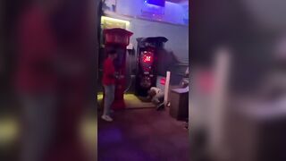 Drunk Idiot Trying To Headbutt