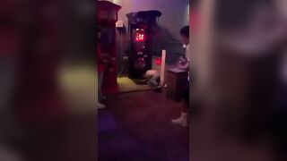 Drunk Idiot Trying To Headbutt