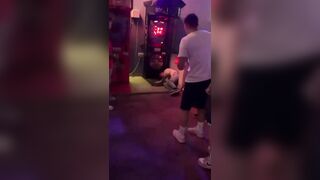 Drunk Idiot Trying To Headbutt