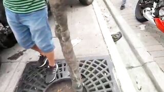 Drunk Truck Driver Hits Pedestrian