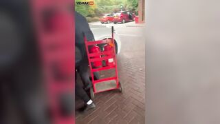 Man's Calf Broken By Car Door While Driving