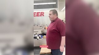 This Guy Acts Cool When The Fat Guy With Funny Eyes Gets Mad