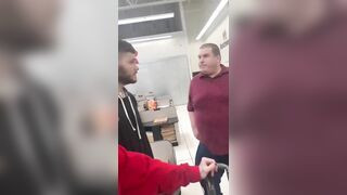 This Guy Acts Cool When The Fat Guy With Funny Eyes Gets Mad