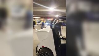 This Guy Regrets Trying To Steal That Golf Cart