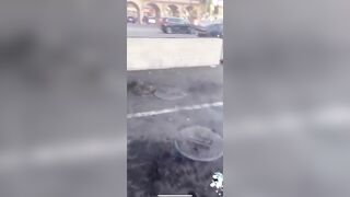 This Guy Is Running Around Bleeding