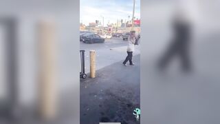 This Guy Is Running Around Bleeding