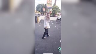 This Guy Is Running Around Bleeding