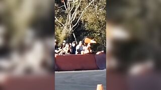 Man's Face Damaged By Traffic Cone While Rafting