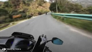 Electric Scooter Driver Hits Sleeping Driver