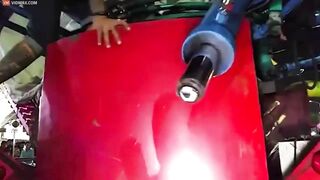 People At The Market Scream In Fear As The Truck Is Overloaded