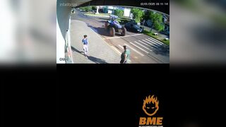 Farmer Drives Tractor Over Woman As She Crosses Road