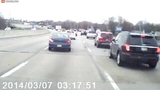 Fast And Furious Driver Nearly Hits Police Car - Vi