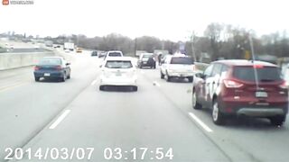 Fast And Furious Driver Nearly Hits Police Car - Vi