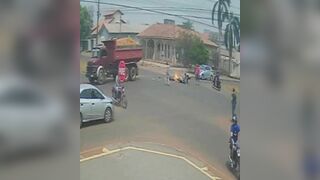 Bicyclist Caught On Fire When Truck Crushed Her