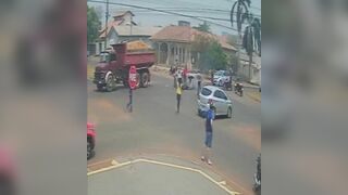 Bicyclist Caught On Fire When Truck Crushed Her