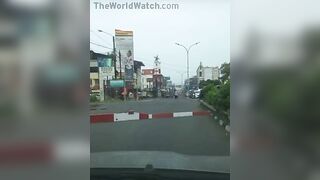 Motorcyclist Torn To Pieces By Train