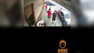 A Woman Suffered Cramps In The Back Seat After The Accident - She Was Not Wearing A Helmet