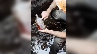 A Bottle Buried For Centuries Discovered