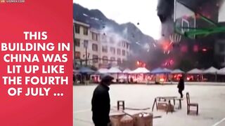 Fireworks Exploded, Turning The Building Into A Giant Inferno