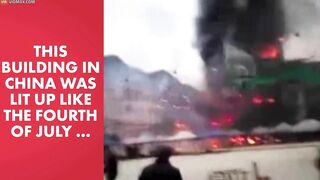 Fireworks Exploded, Turning The Building Into A Giant Inferno