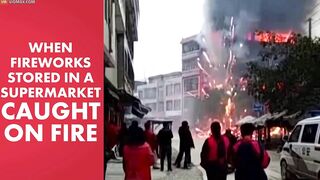 Fireworks Exploded, Turning The Building Into A Giant Inferno